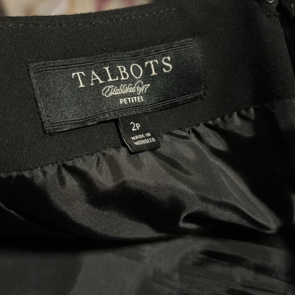 Talbots Black Pencil Skirt size 2P - Picture 4 of 5